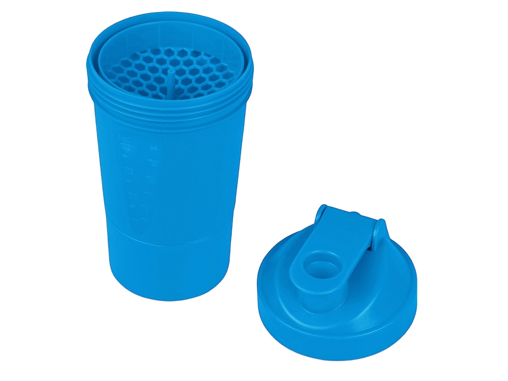 Шейкер для спортивного питания Level Up, голубой Шейкер для спортивного питания Level Up, голубой