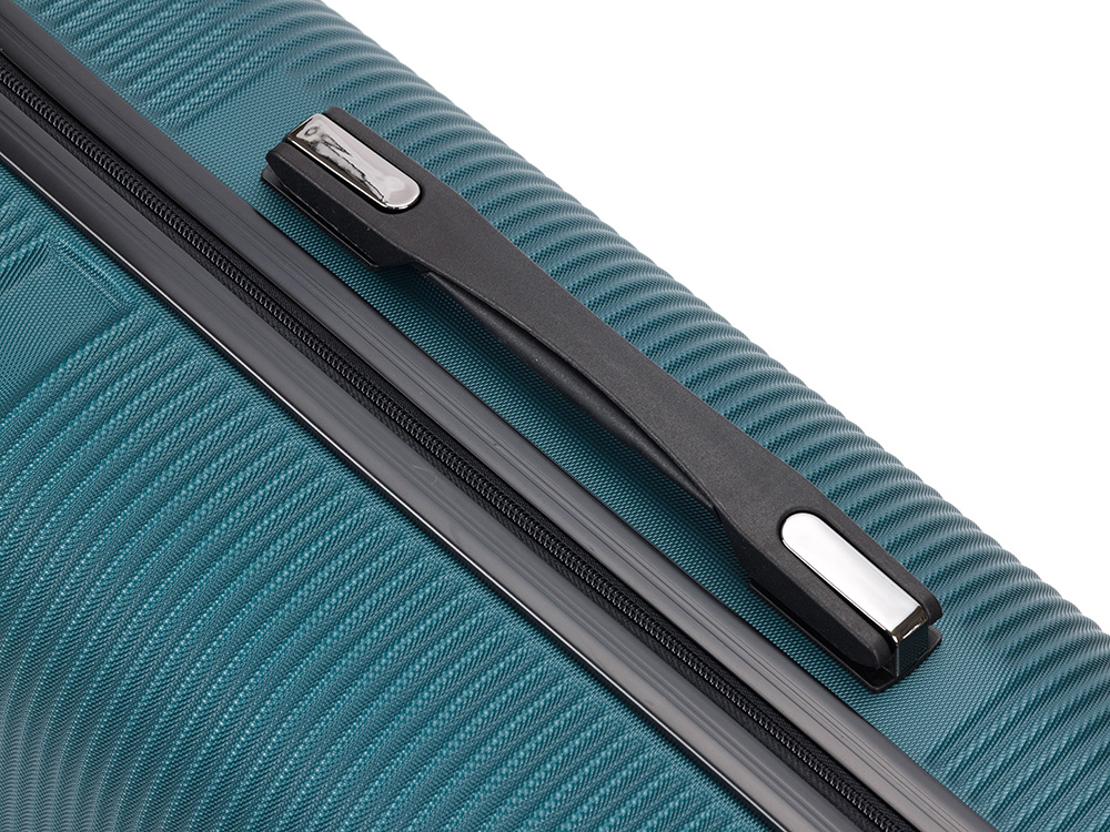 Чемодан TORBER Onego, зелёный, ABS-пластик, 59,5 х 39,5 х 24 см, 46 л