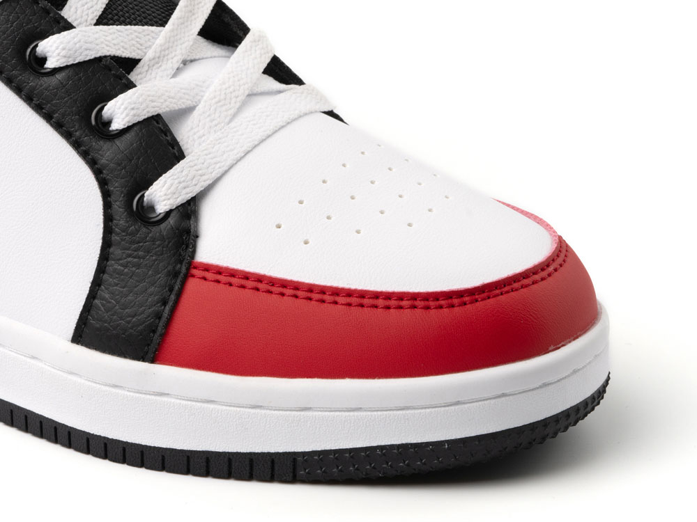 Кеды Space унисекс, черный/белый/красный