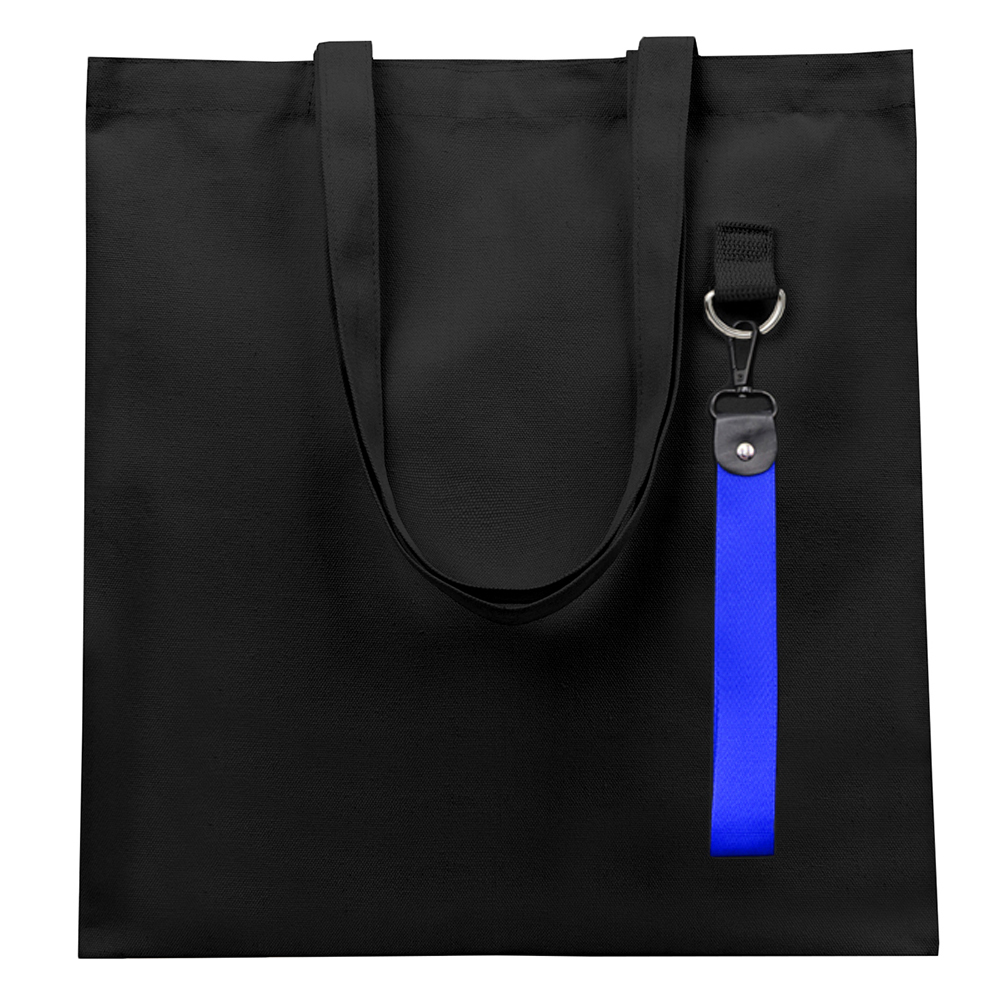 Сумка для покупок LUMISSA 325 г/м² с ремувкой, чёрный/синий Сумка для покупок LUMISSA 325 г/м² с ремувкой, чёрный/синий