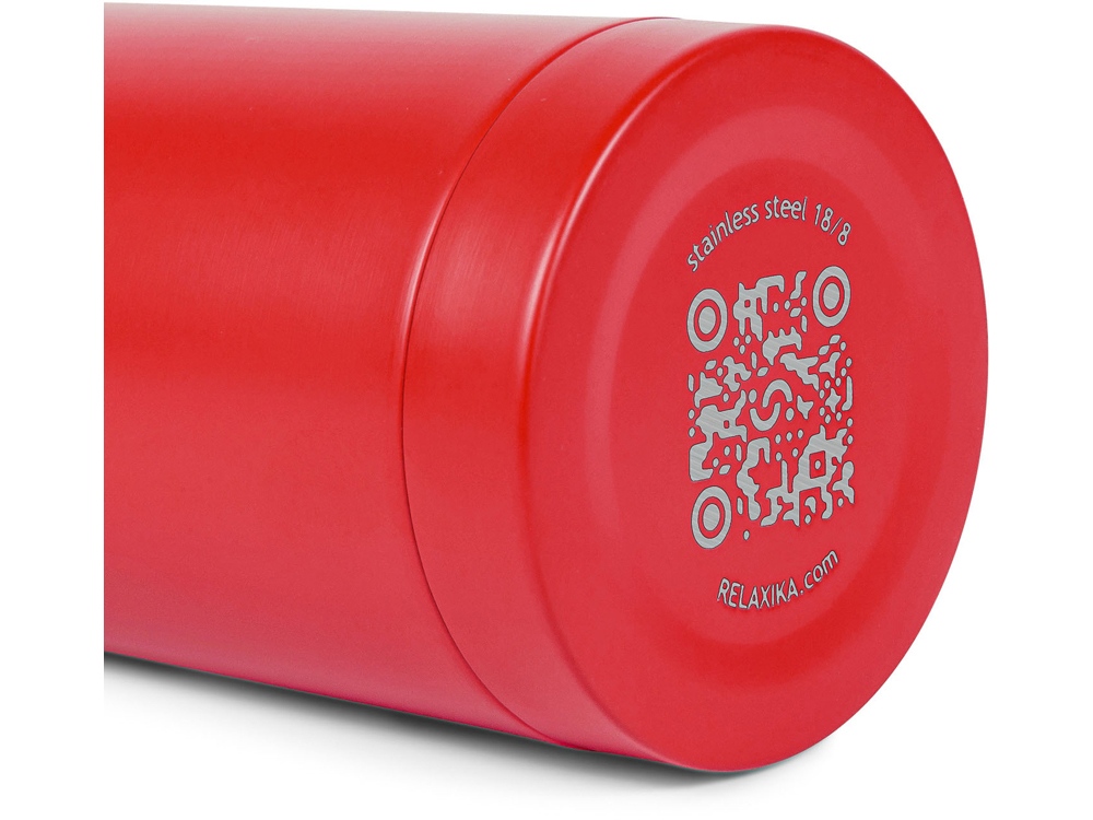 Термос Relaxika 101 (1 литр), красный (без лого)
