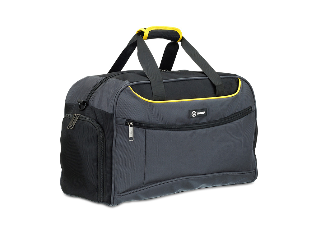 Сумка спортивная TORBER, серый, полиэстер, 48 х 24 х 30 см Сумка спортивная TORBER, серый, полиэстер, 48 х 24 х 30 см