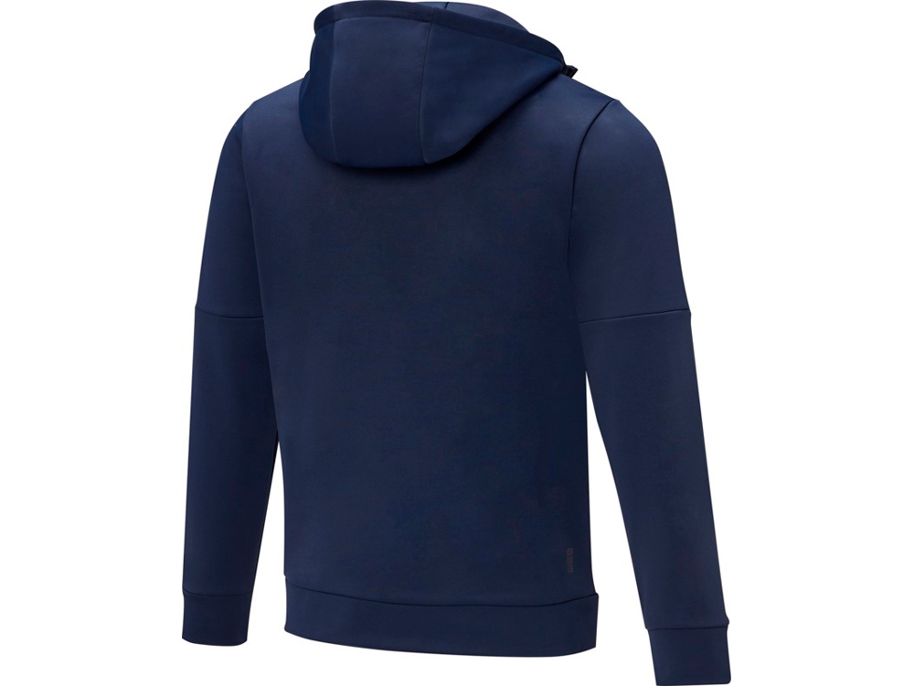 Мужской свитер анорак Sayan на молнии на половину длины с капюшоном, темно-синий
