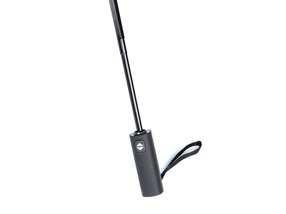 Зонт складной мужской TORBER, автомат, 3 сложения, синий, каркас сталь/файбергласс, эпонж, пластиковая ручка, диаметр 103 см