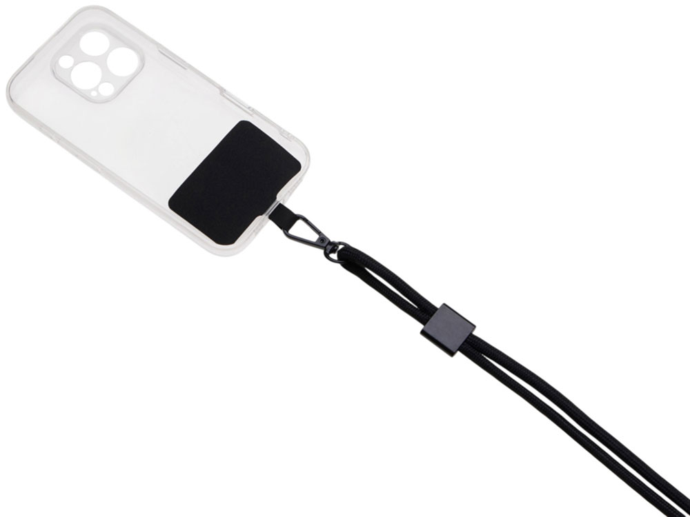 Ремешок на шею для телефона Риксо, черный