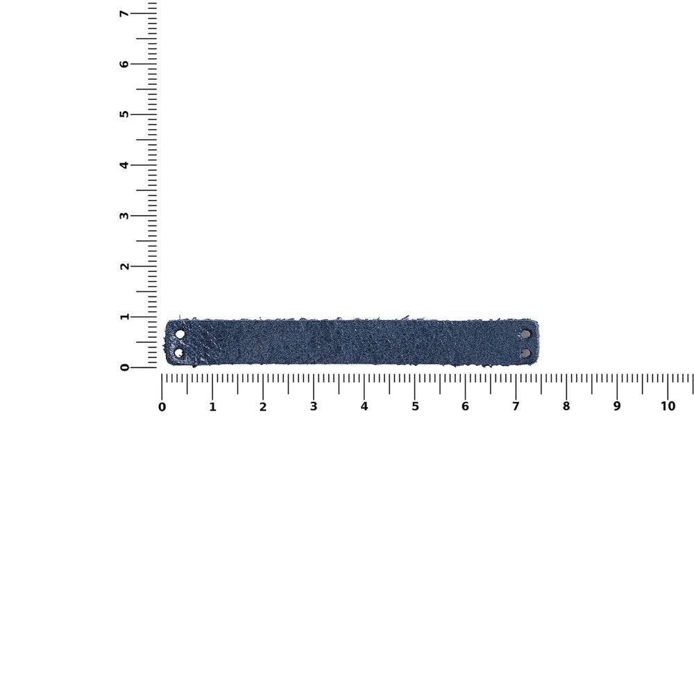 Лейбл кожаный Beta, XS, синий