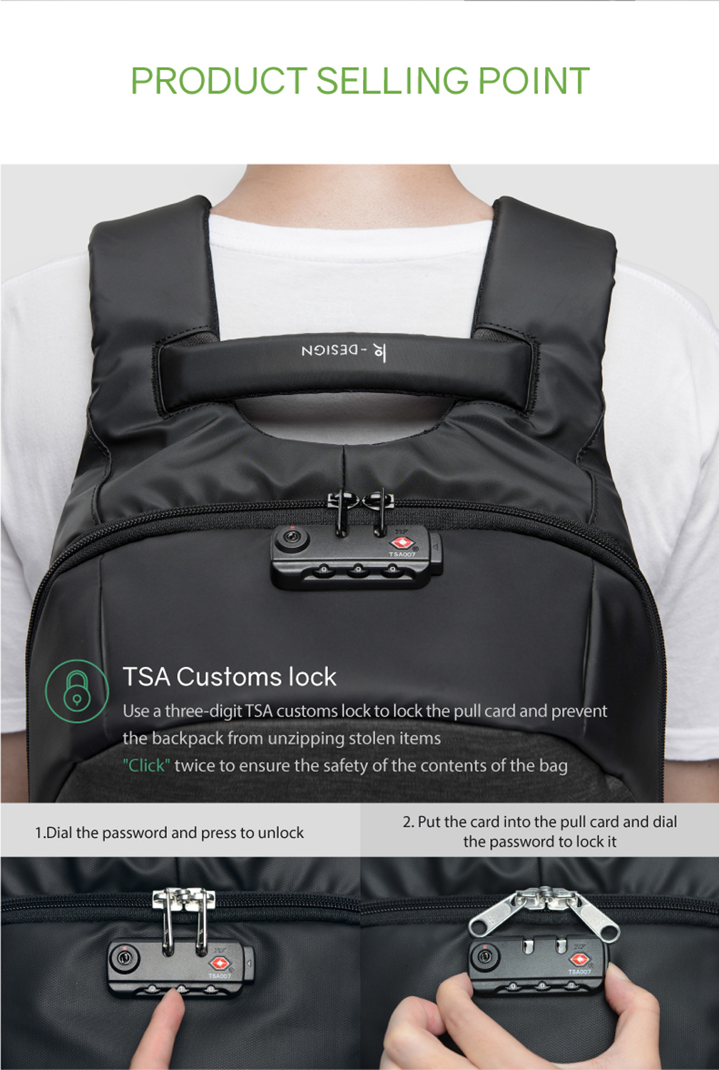 Рюкзак KORIN ClickPack 46х34х16 см, черный/серый