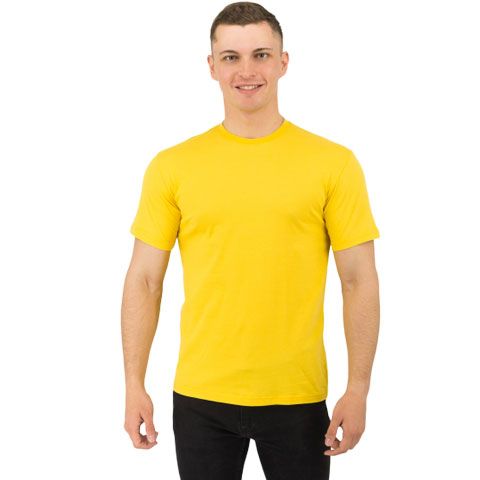 Футболка Star, мужская (желтый, S)