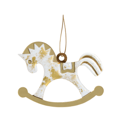 Ёлочная игрушка Лошадка (белый) Ёлочная игрушка Лошадка (белый)