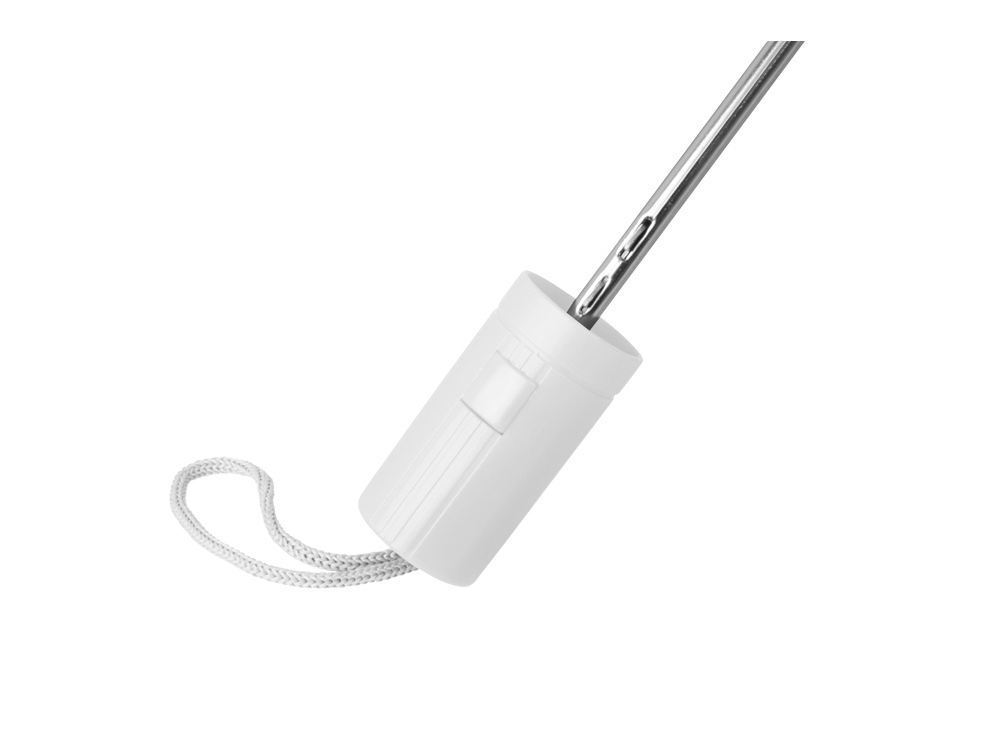 Зонт складной Tulsa, полуавтоматический, 2 сложения, с чехлом, белый (Р)