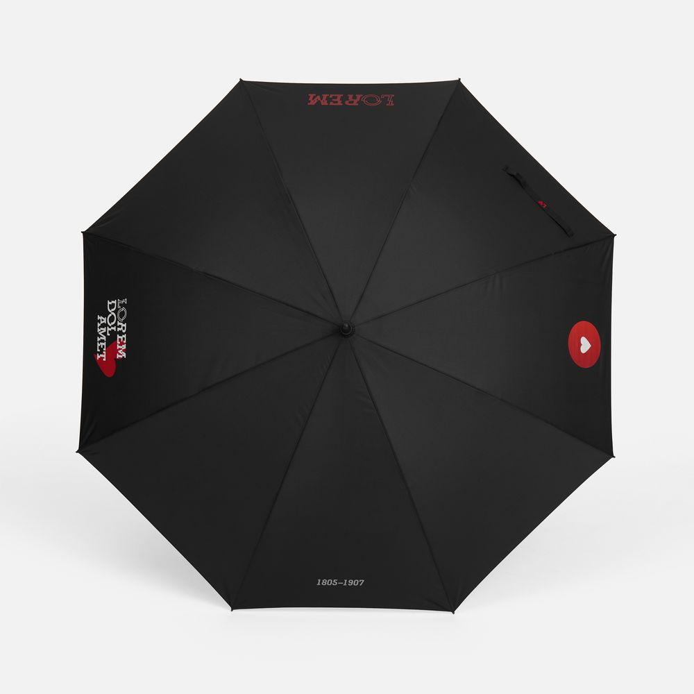 Зонт-трость Rainzee, ver.2, черный