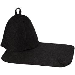 Набор для бани Heat Off с ковриком, черный Набор для бани Heat Off с ковриком, черный