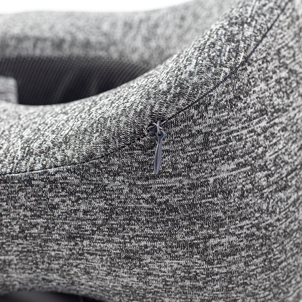 Подушка для путешествий с капюшоном Shon, тёмно-серая