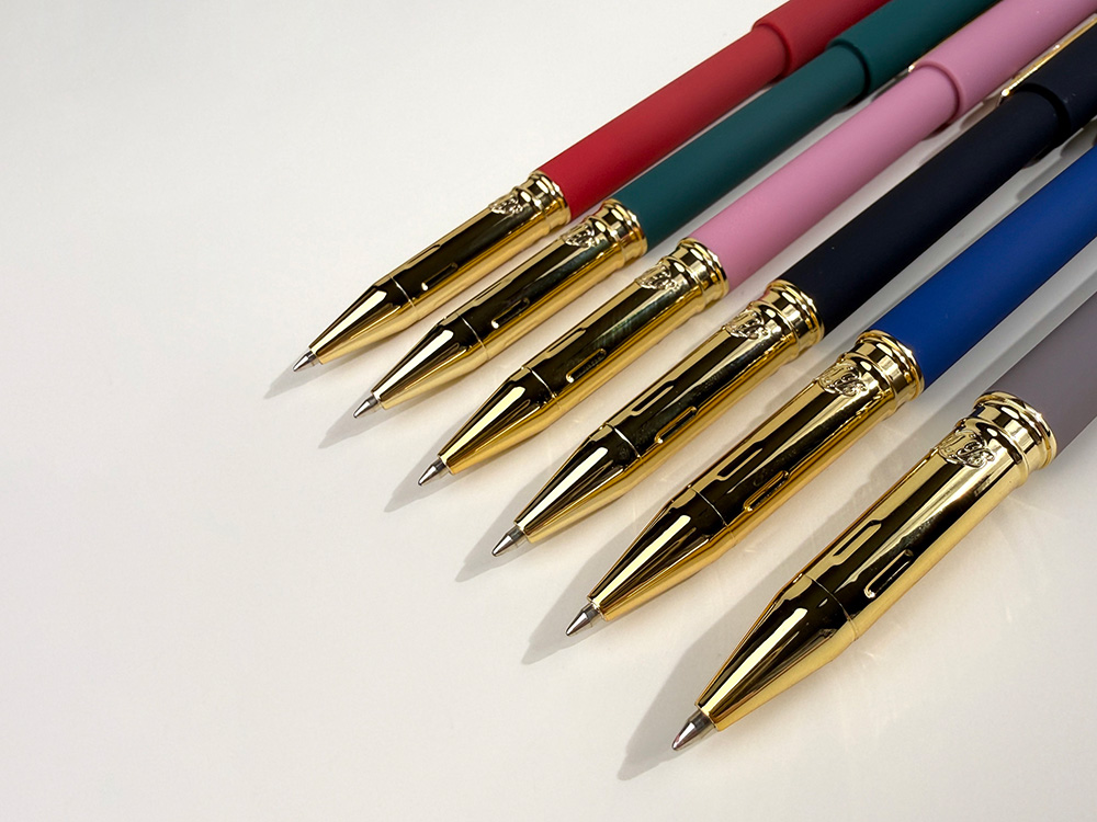 Ручка пластиковая шариковая Parliament, 0,7 мм, синие чернила, зеленый/золотистый