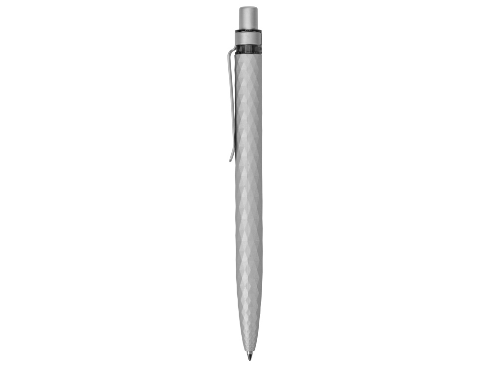 Ручка пластиковая c минералами шариковая Prodir QS01 PQSS Stone, серебряный