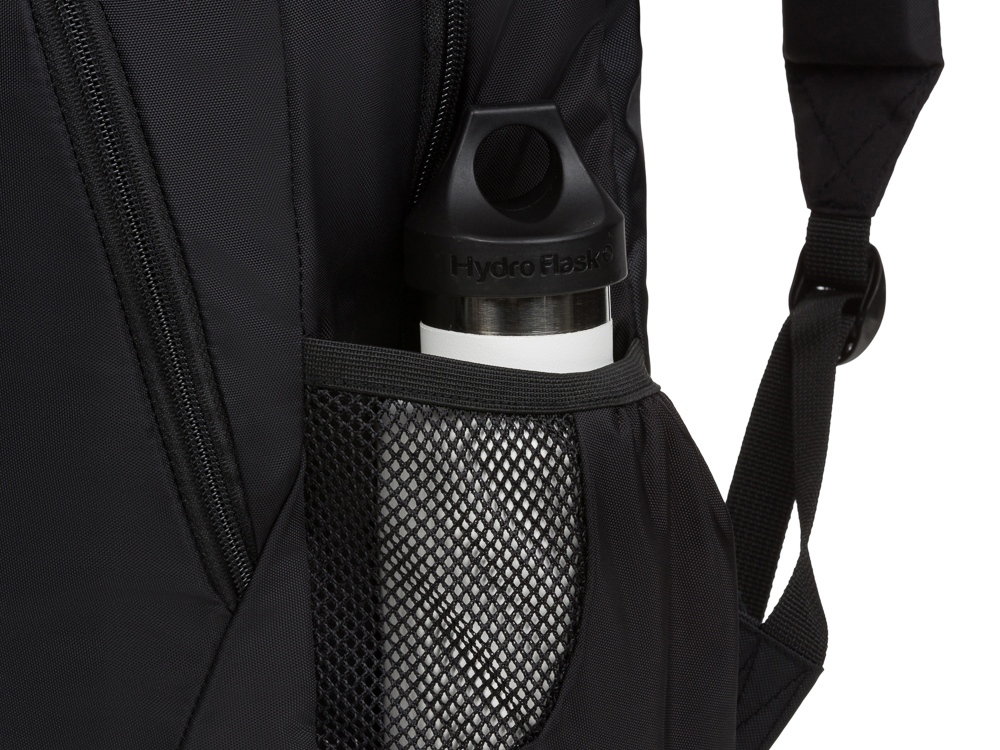 Рюкзак SWISSGEAR, чёрный/голубой, полиэстер, 32х14х45 см, 20 л