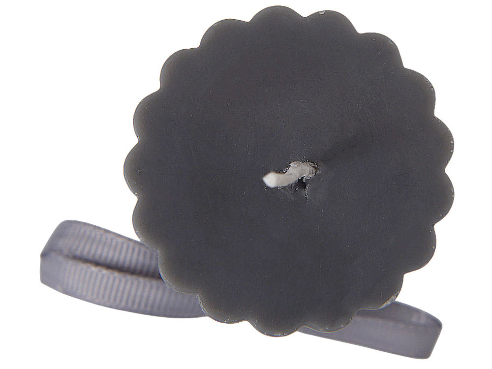 Набор свечей с гранями Vela, темно-серый, белый