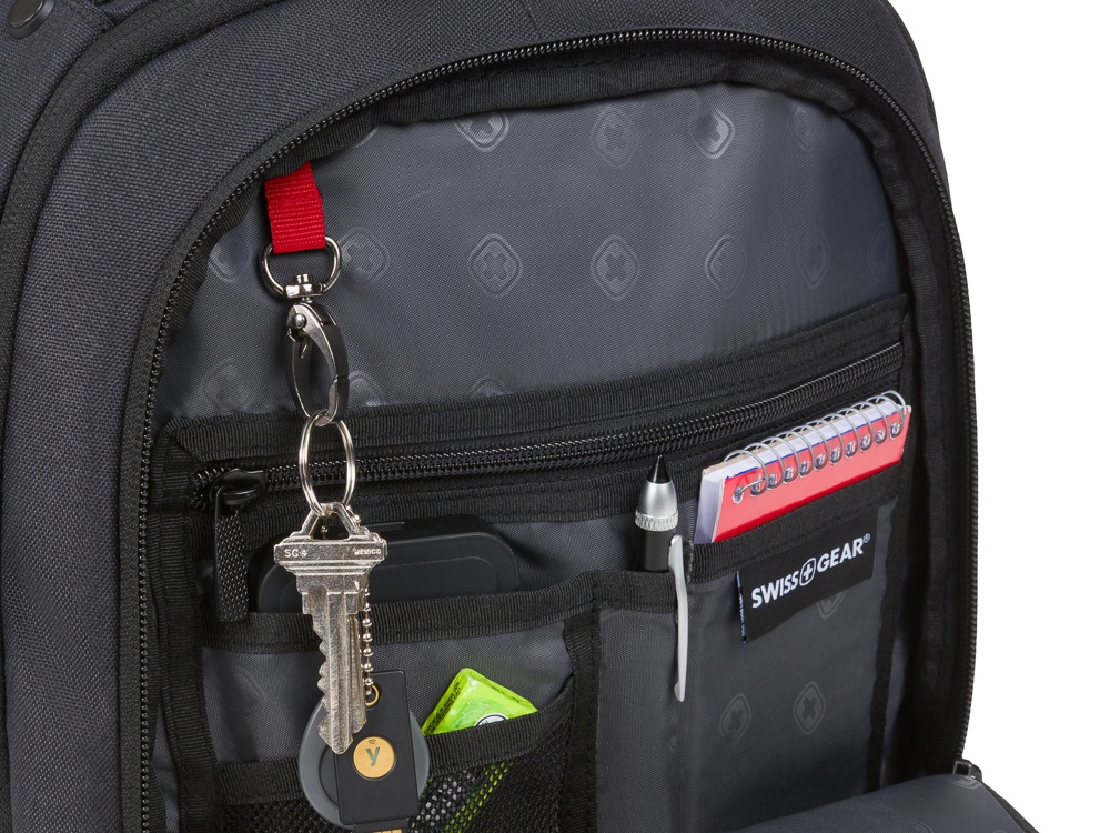 Рюкзак SWISSGEAR, черный, полиэстер, 29 х 15 х 42,5 см, 18,5 л