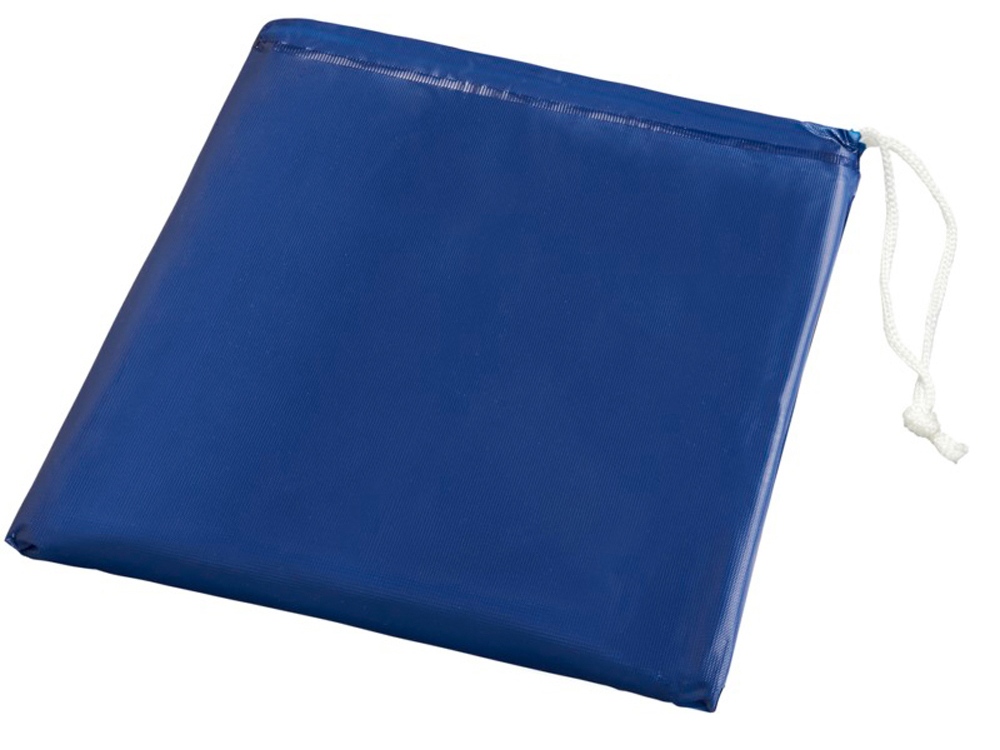 Складывающийся полиэтиленовый дождевик Paulus в сумке, темно-синий