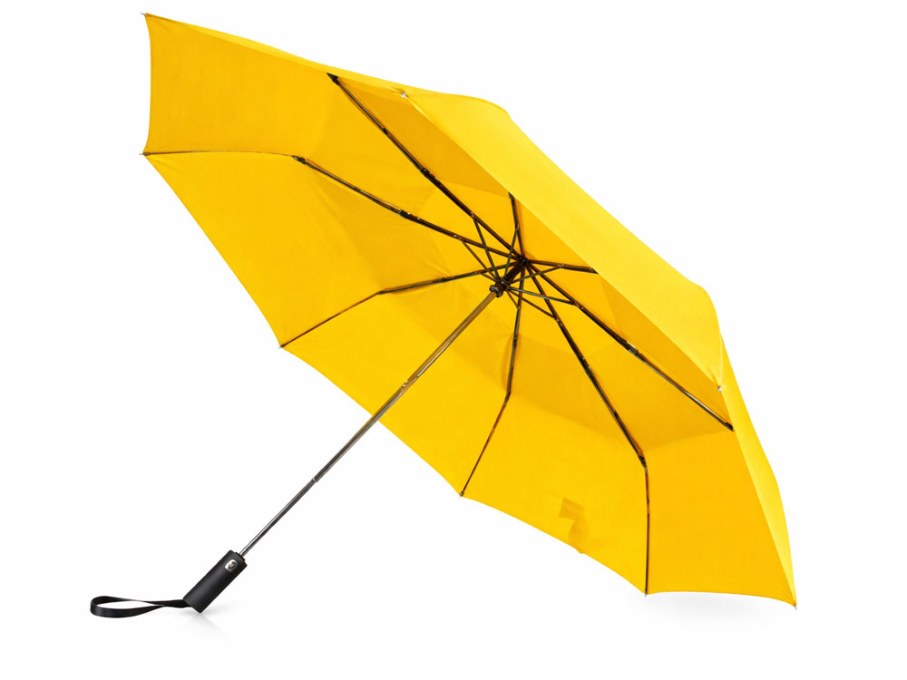 Зонт-автомат складной Кэнопи, желтый Зонт-автомат складной Кэнопи, желтый