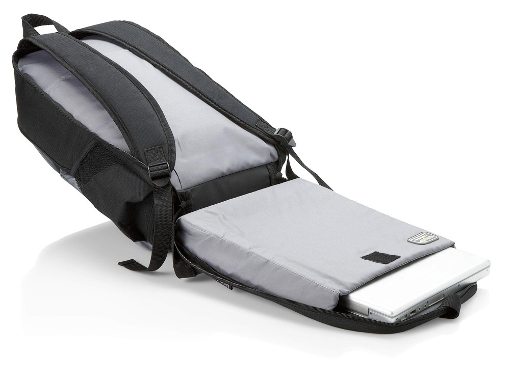 Рюкзак для ноутбука до 15,4’’, черный/серый