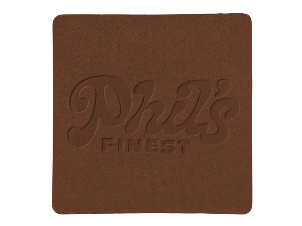 ПАТЧ КВАДРАТ nubuk (коричневый ) 5,5 х 5,5 см