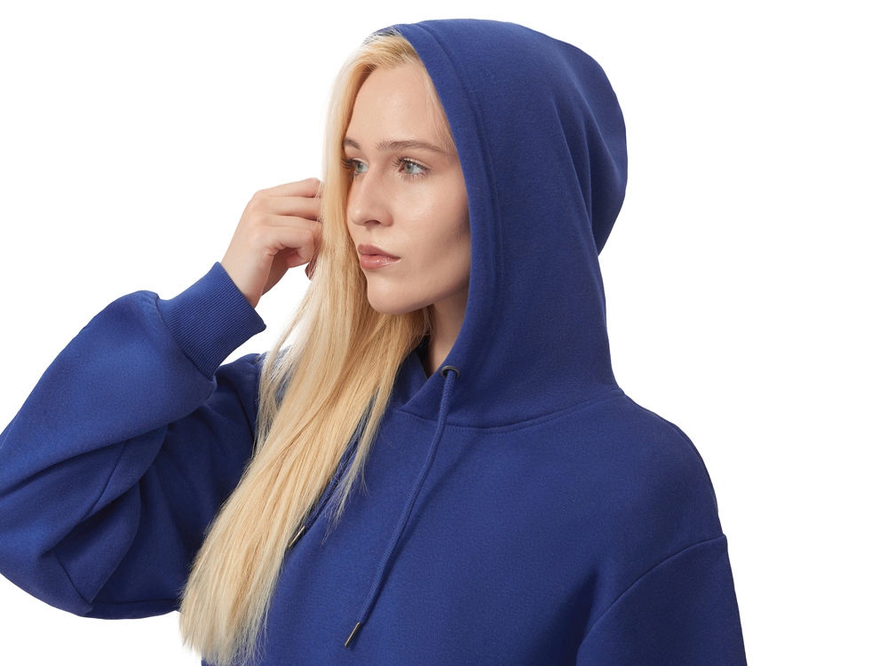 Толстовка с капюшоном Lisbon унисекс, классический синий