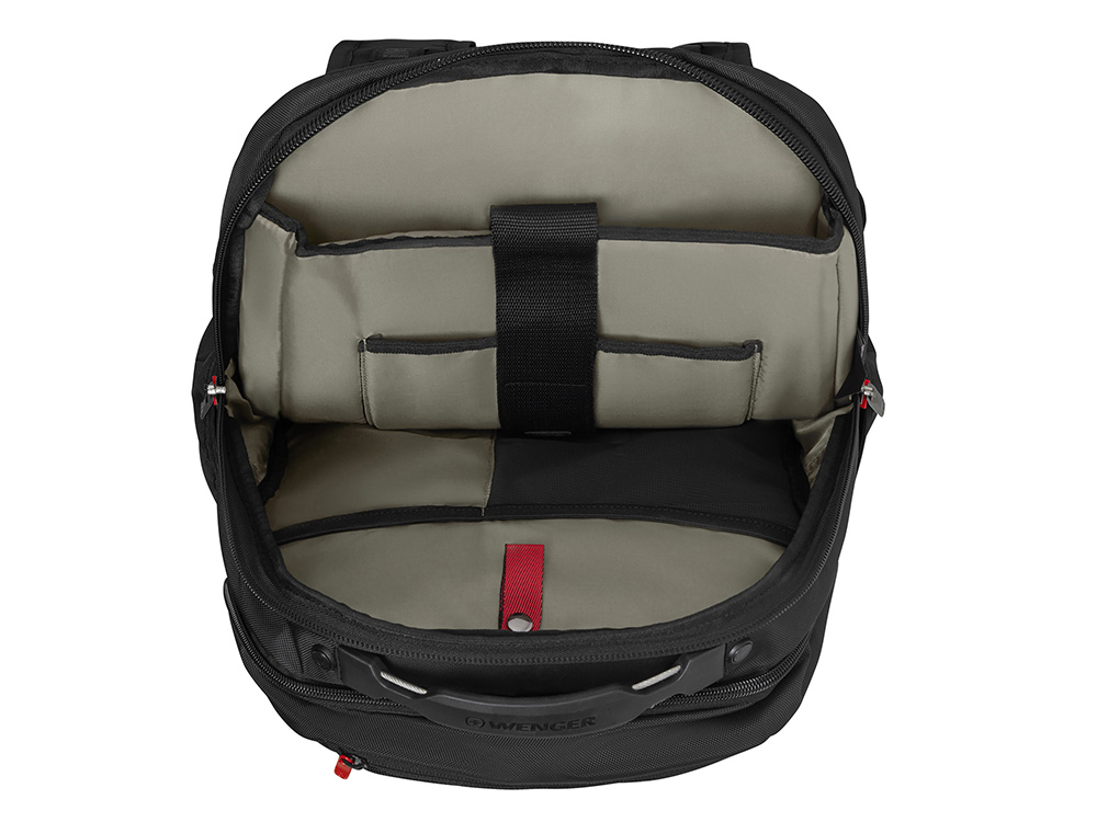 Рюкзак WENGER Cosmic 17, чёрный, переработанный ПЭТ/ПВХ/полиэстер, 34 x 23 x 49 см, 30 л