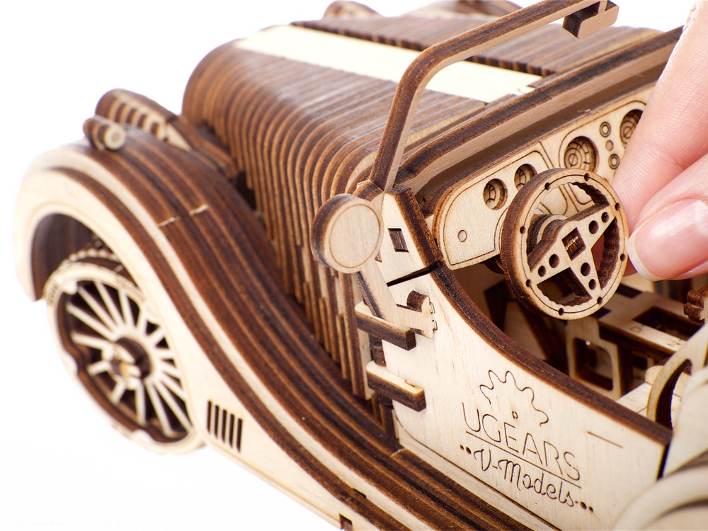 3D-ПАЗЛ UGEARS Родстер VM-01