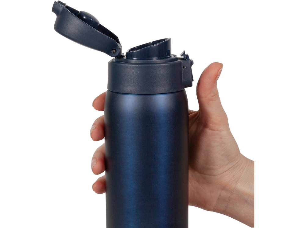 Термокружка Relaxika 701 (0,48 литра), синяя (без лого)