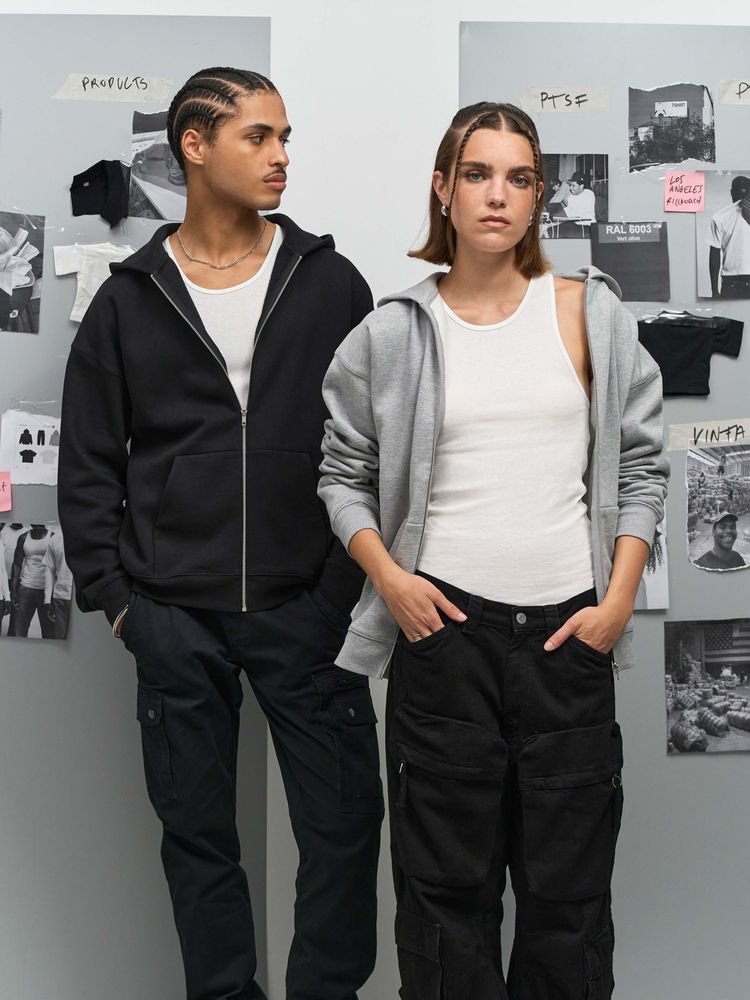 Толстовка унисекс на молнии Jelo, черная