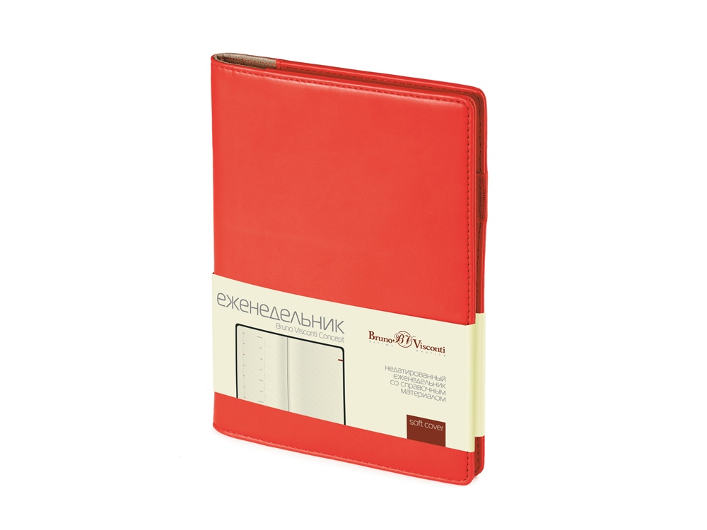 Еженедельник недатированный А5 Concept, красный (Р) Еженедельник недатированный А5 Concept, красный (Р)