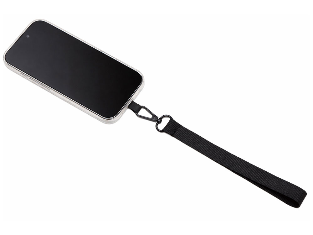 Ремешок на руку для телефона Рист, черный Ремешок на руку для телефона Рист, черный