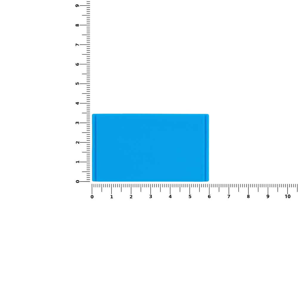 Лейбл из ПВХ Dzeta, M, голубой