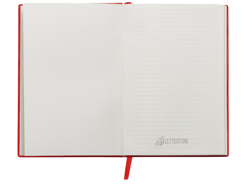 Набор блокнот в гибкой обложке А5 и металлическая шариковая ручка Nabokov, красный