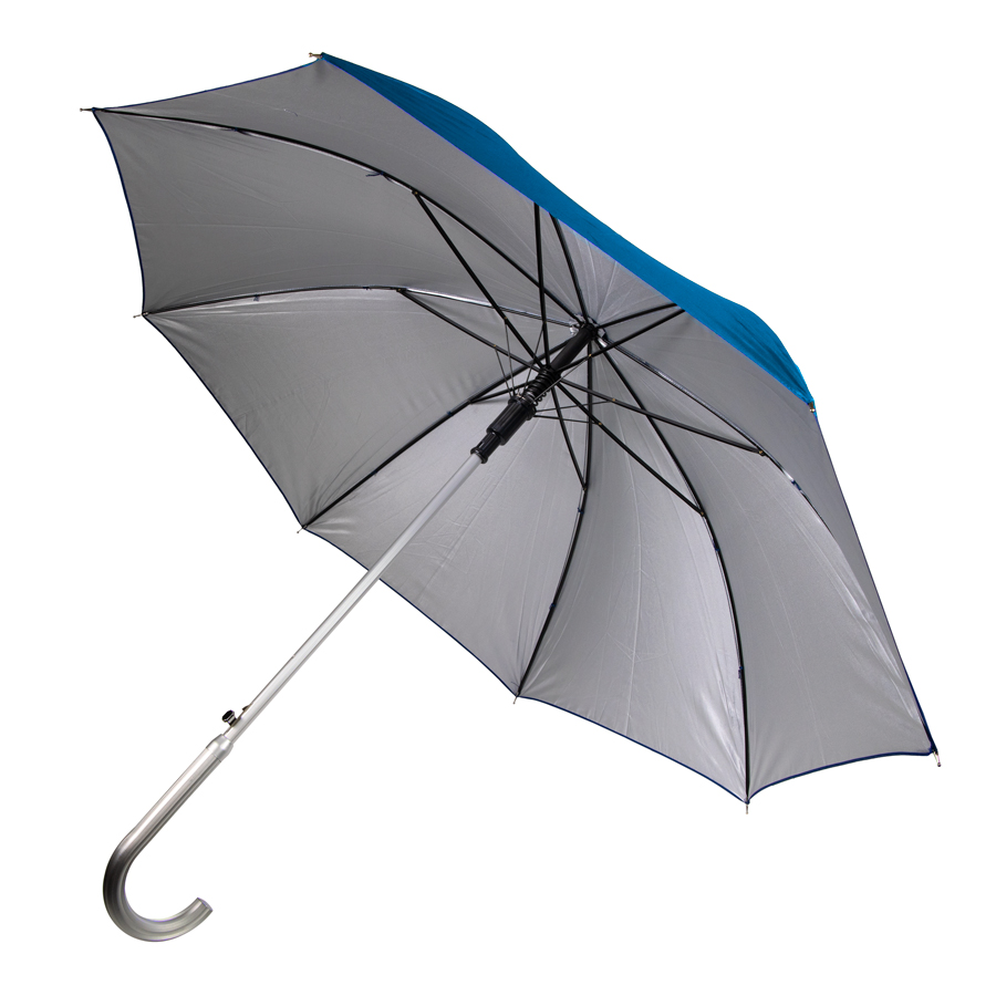 Зонт-трость SILVER, пластиковая ручка, полуавтомат