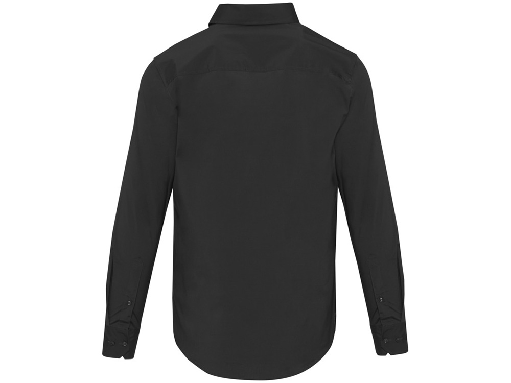Carnelian мужская рубашка из поплина - сплошной черный