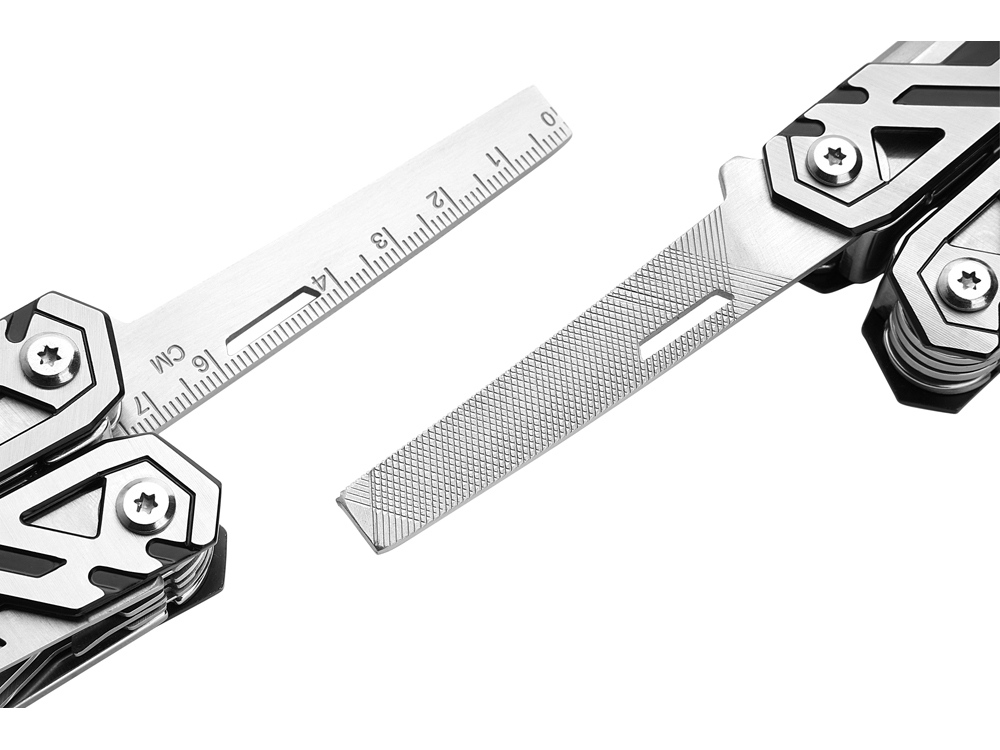 Мультитул Rocktol 21 в 1 с пружинными плоскогубцами, нержавеющая сталь, нейлоновый чехол