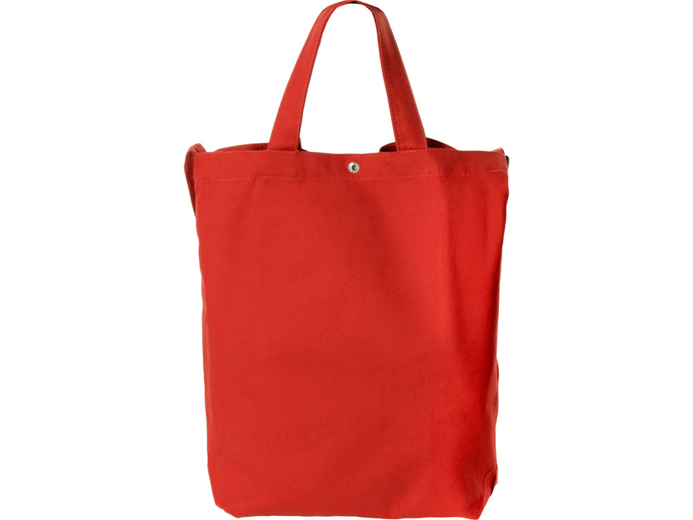 Сумка Helfer из хлопка на кнопке с регулирующейся лямкой, красный Сумка Helfer из хлопка на кнопке с регулирующейся лямкой, красный