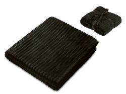 Плед Wave флисовый, черный Плед Wave флисовый, черный