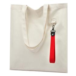 Сумка для покупок LUMISSA 325 г/м² с ремувкой, натуральный/красный Сумка для покупок LUMISSA 325 г/м² с ремувкой, натуральный/красный