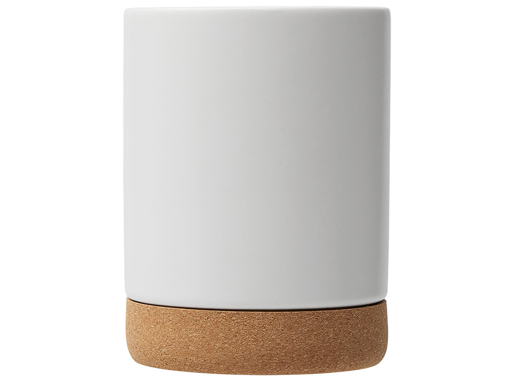 Кружка 450 мл с пробковым дном Корк & Бон, белый Кружка 450 мл с пробковым дном Корк & Бон, белый