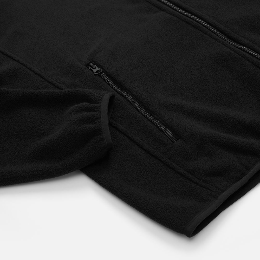 Куртка флисовая унисекс Ben Mac, черная Куртка флисовая унисекс Ben Mac, черная