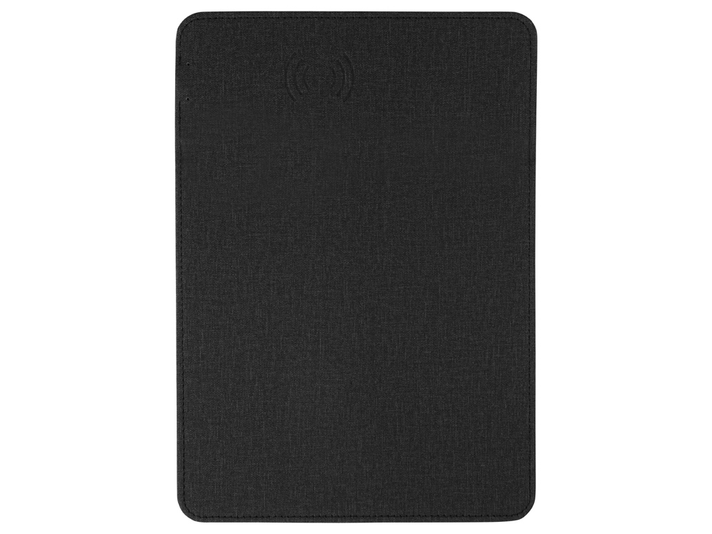 Коврик для мыши с беспроводной зарядкой Mist, темно-серый (Р)