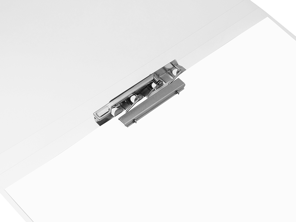 Папка пластиковая с боковым зажимом, прозрачный