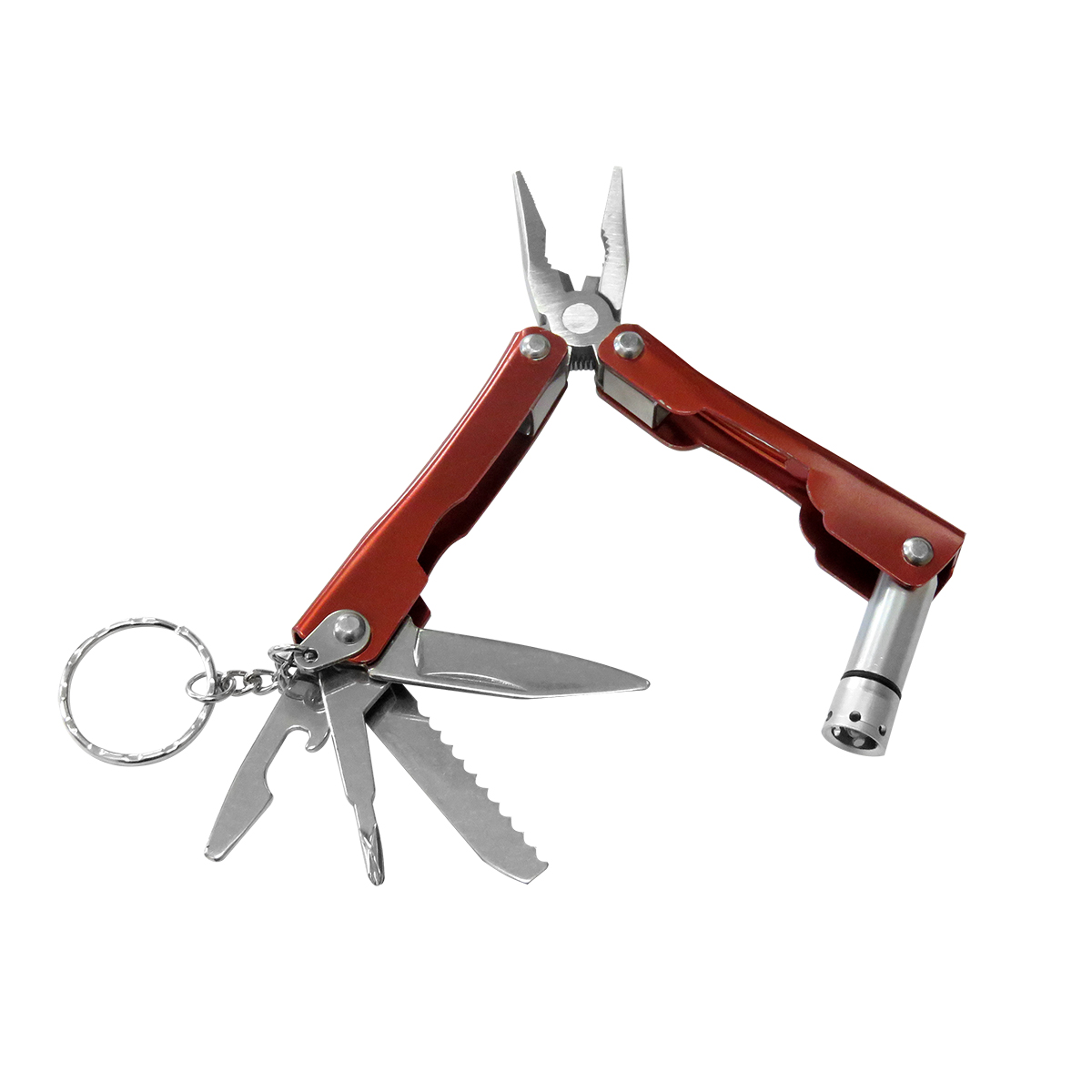 Мультитул с фонариком Шварцвальд, красный-S Мультитул с фонариком Шварцвальд, красный-S