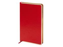 Ежедневник А5 недатированный Chelsea, красный (золотистый кант и срез) (Р)