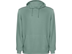 Толстовка с капюшоном KENIA унисекс, сине-зеленый выстиранный