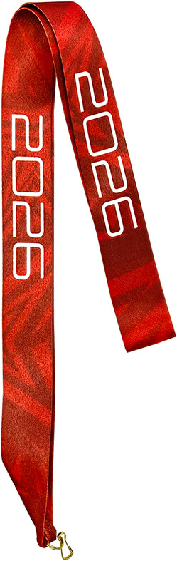 Лента для медали 2026 (красная)