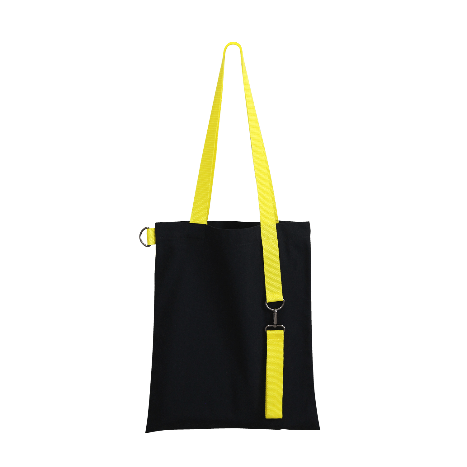 Шоппер Superbag black с ремувкой 4sb (чёрный с жёлтым)